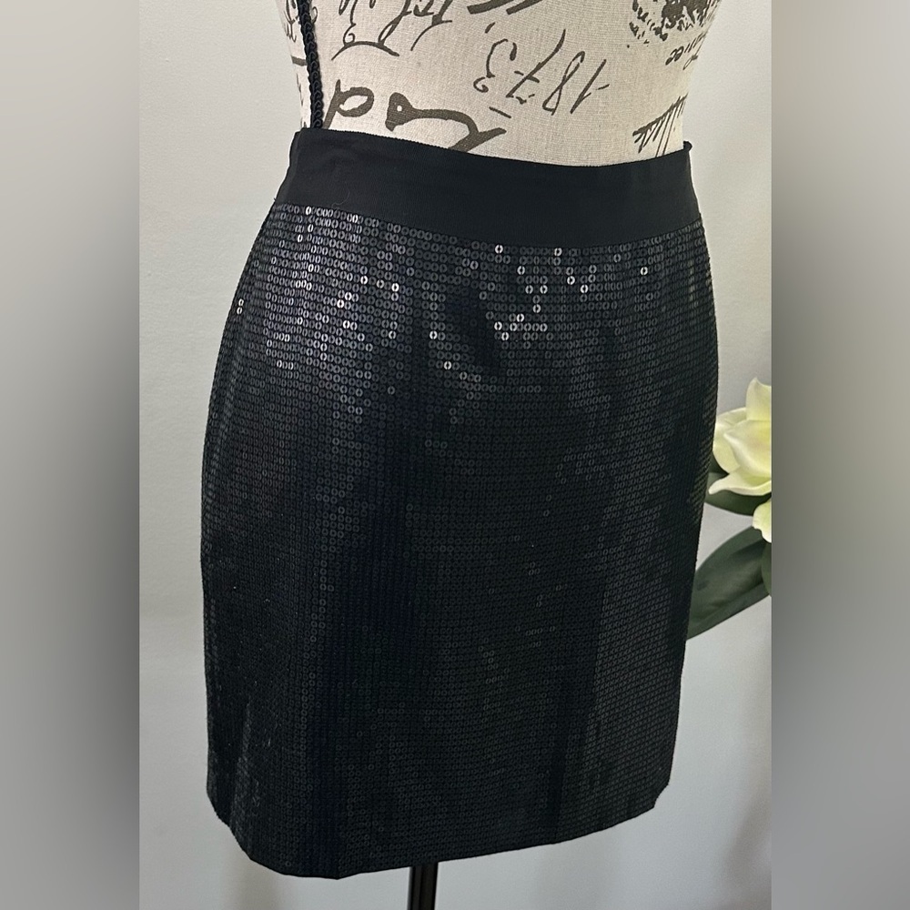 🖤Banana Republic Black Sequin Mini Pencil 🖤Skirt - Picture 5 of 16